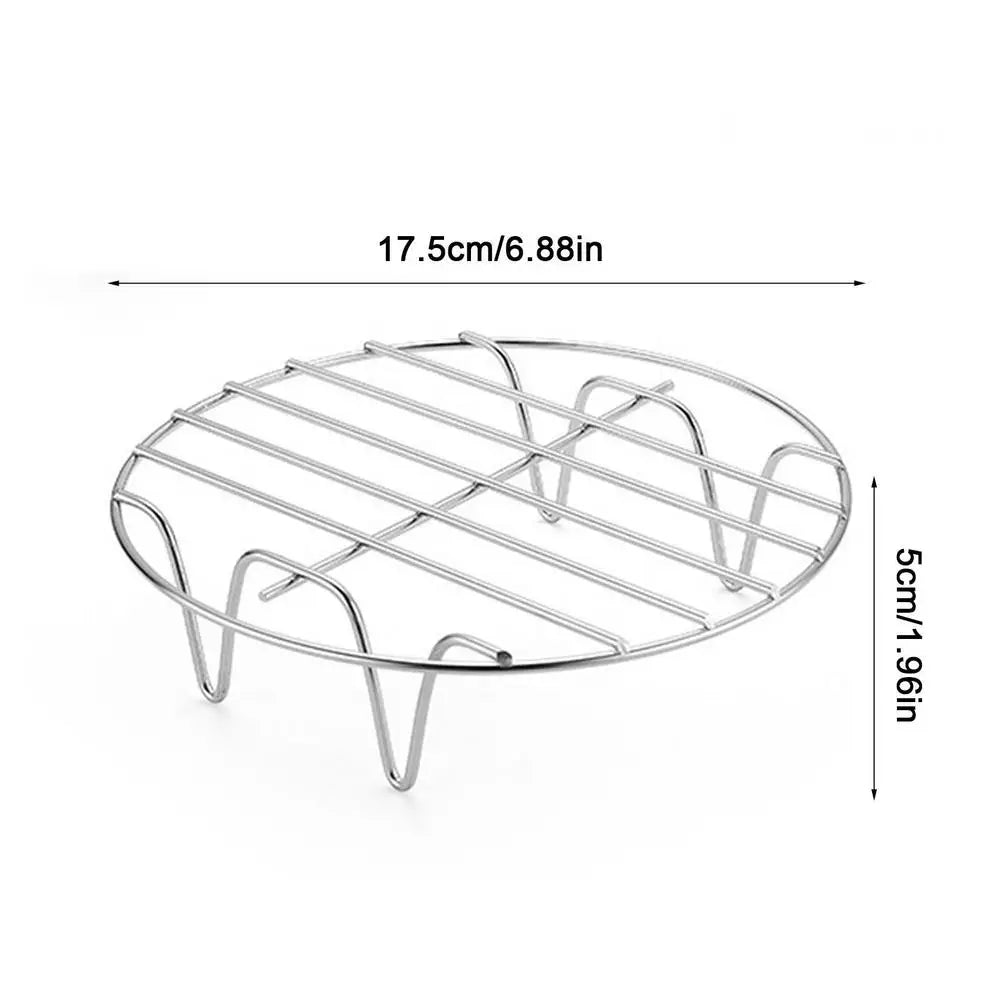 Round Cooling Rack 6/7/8 Inch Stainless Steel Cooking Steaming Roasting Rack for Oven Pot Air fryer Pressure Cooker Cake Pan