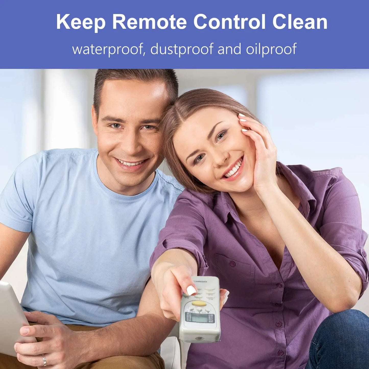 5/10/20PCS Transparent Shrink Film Bag Anti-dust Protective Case Cover For TV Air Conditioner Remote Control Plastic