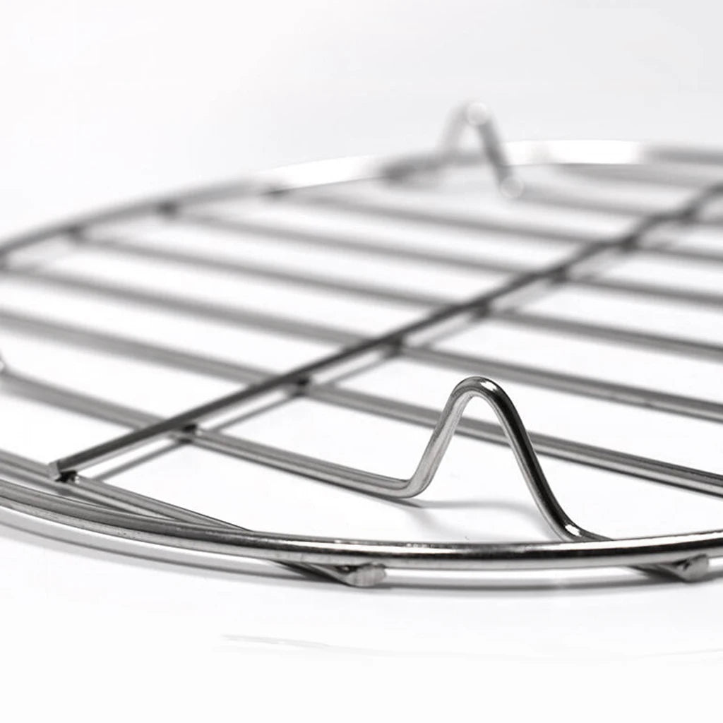 Cooking Grate, Stainless Steel Round Cooking Grid, Nonstick Metal Grilling BBQ