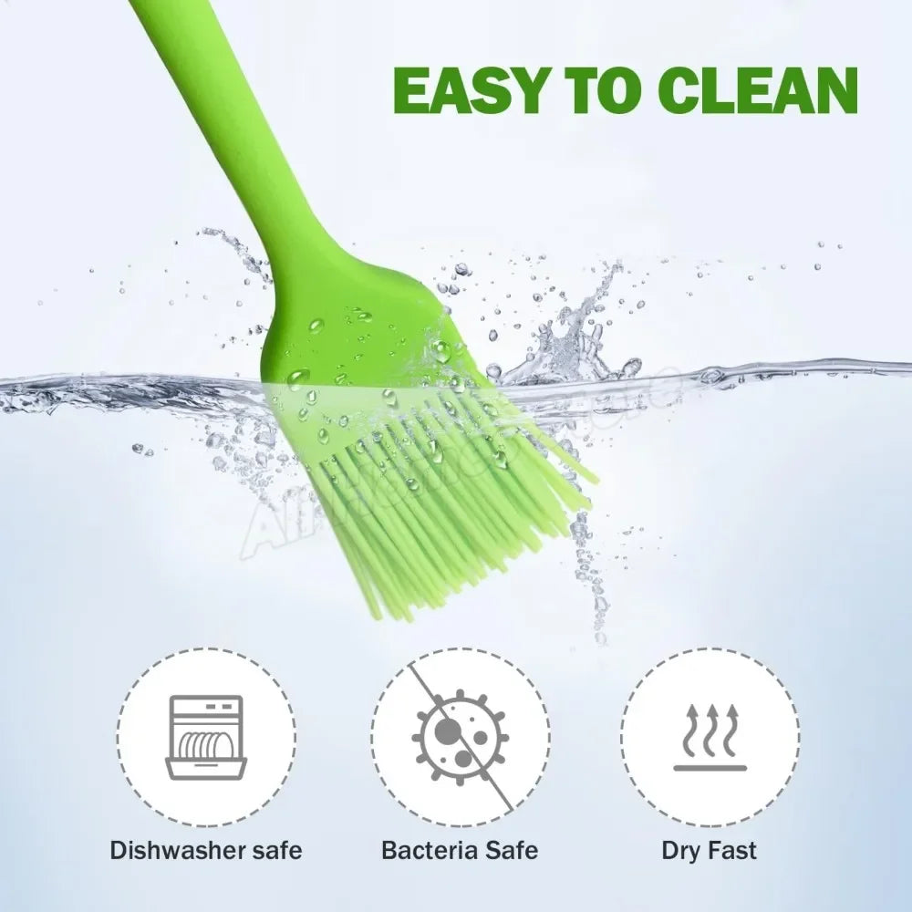 5/3/2/1pcs Silicone Kitchen Brush Basting Pastry Brush Cooking OilBrush for Sauce Butter Marinades Food Brushes BBQ Grill Baster