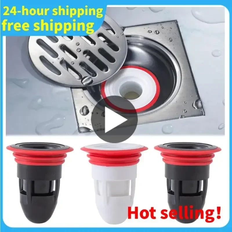 Bath Shower Strainer Kitchen Bathroom Water Drain Filter Cover Plug Trap Siphon Sink Insect Prevention Deodorant Drain Plug