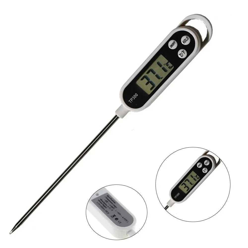 Stainless Steel Probe Cooking Food, Barbecue Stove, Water, Milk, Oil, Liquid Meat, Digital Kitchen Thermometer Kitchen Tools.