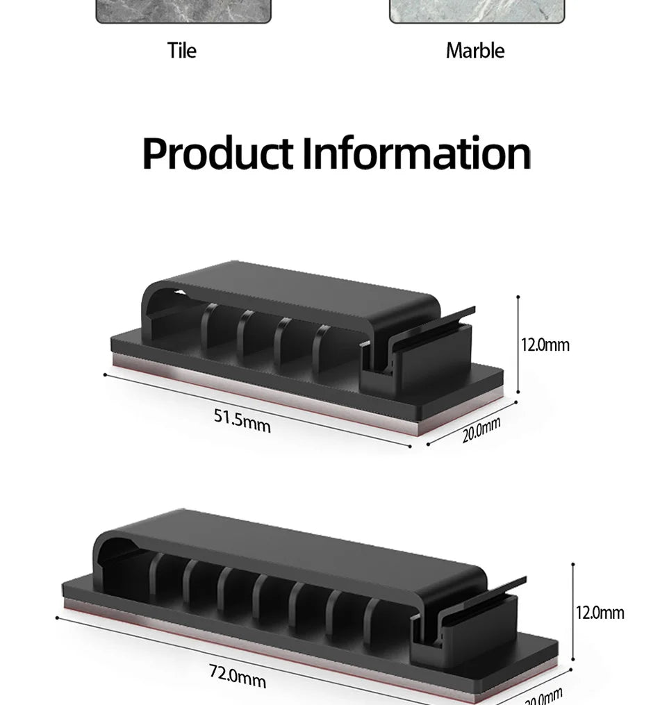 Cable Organizer Cord Management Wire Holder Flexible USB Cable Winder Tidy Silicone Clips For Mouse Keyboard Earphone Protector