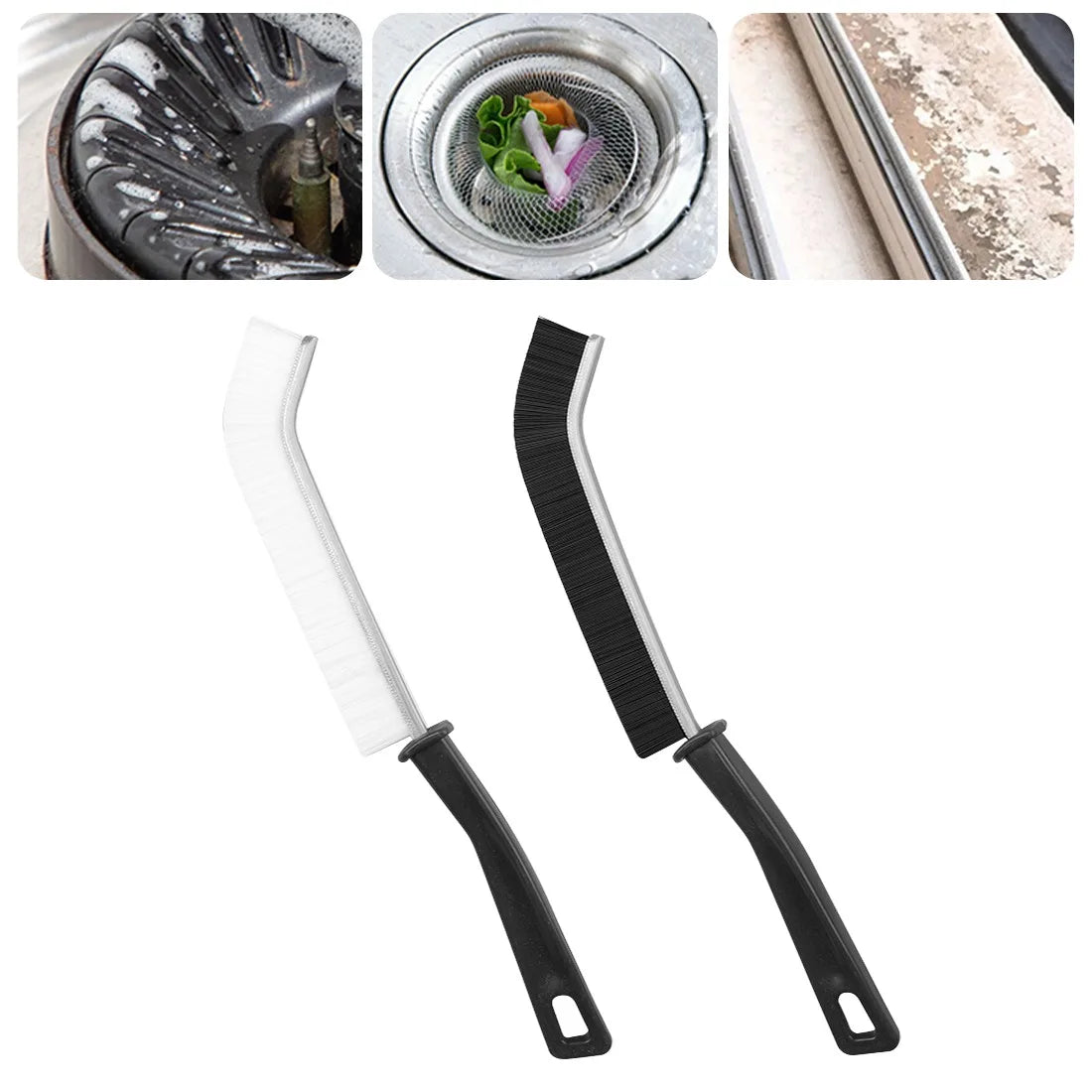 Long Gap Cleaning Brush Car Household Tile Narrow Joints Scrubber Stiff Bristles Crevices Cleaner Brushes Durable Clean Tools