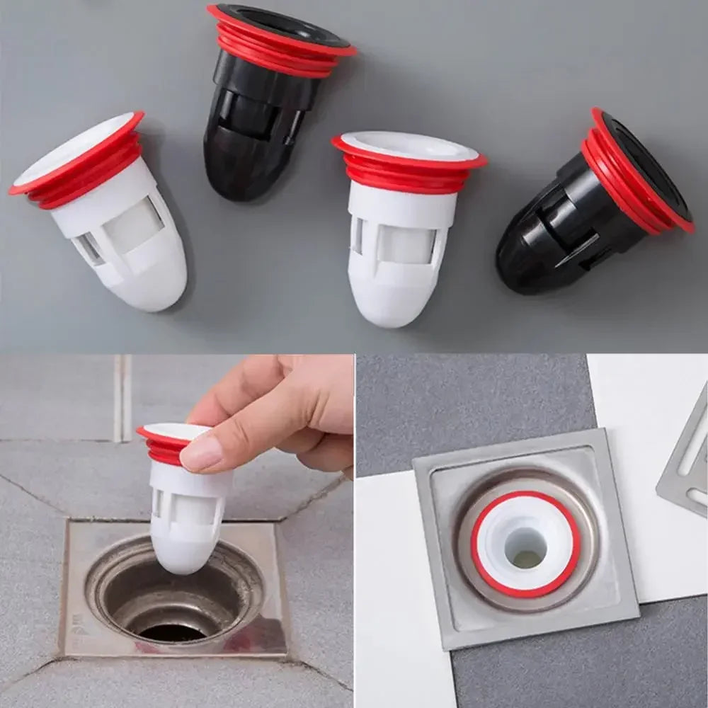 Bath Shower Strainer Kitchen Bathroom Water Drain Filter Cover Plug Trap Siphon Sink Insect Prevention Deodorant Drain Plug