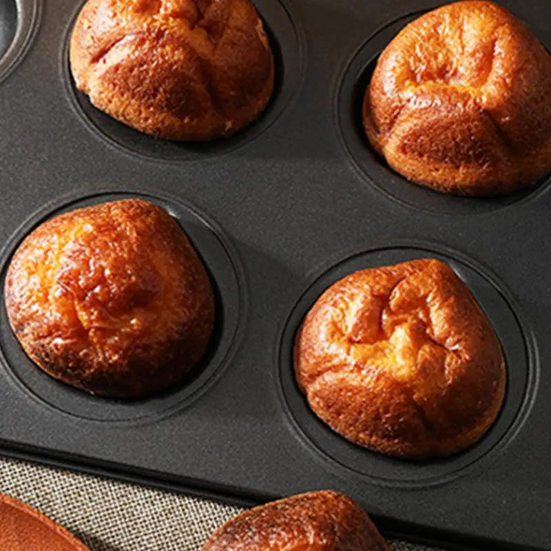 Bread Baking Pan Non-Stick Cupcake Pan Cake Pan Muffin Tin Even Heating Muffin Pan For Everyday Cooking Family Dinners