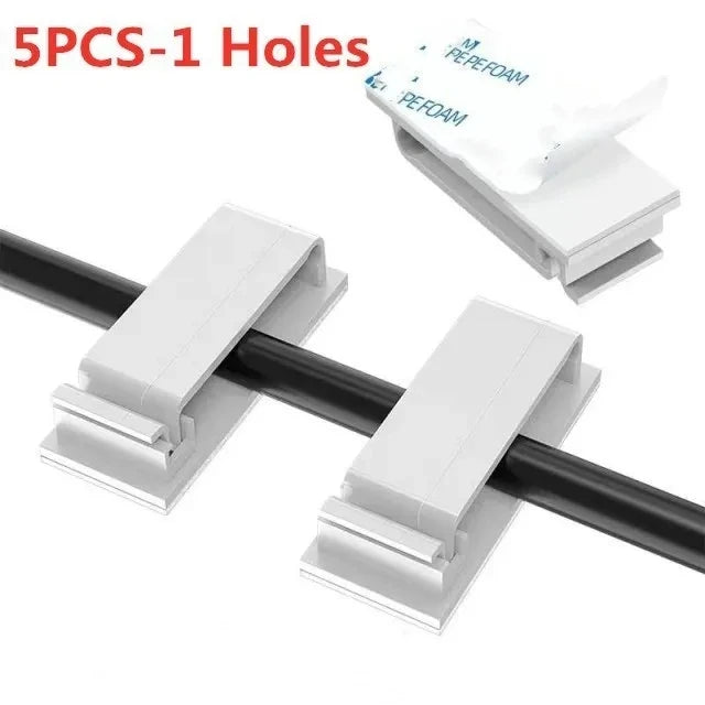 Cable Organizer Cord Management Wire Holder Flexible USB Cable Winder Tidy Silicone Clips For Mouse Keyboard Earphone Protector