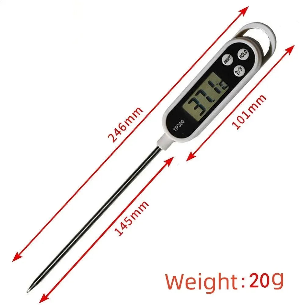 Stainless Steel Probe Cooking Food, Barbecue Stove, Water, Milk, Oil, Liquid Meat, Digital Kitchen Thermometer Kitchen Tools.