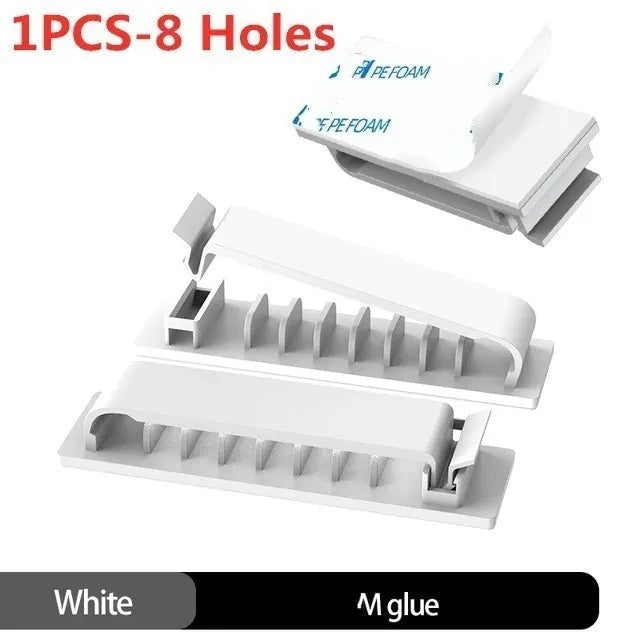 Cable Organizer Cord Management Wire Holder Flexible USB Cable Winder Tidy Silicone Clips For Mouse Keyboard Earphone Protector