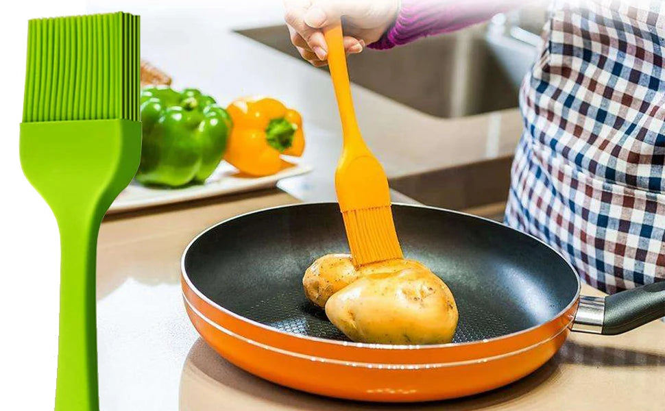 5/3/2/1pcs Silicone Kitchen Brush Basting Pastry Brush Cooking OilBrush for Sauce Butter Marinades Food Brushes BBQ Grill Baster