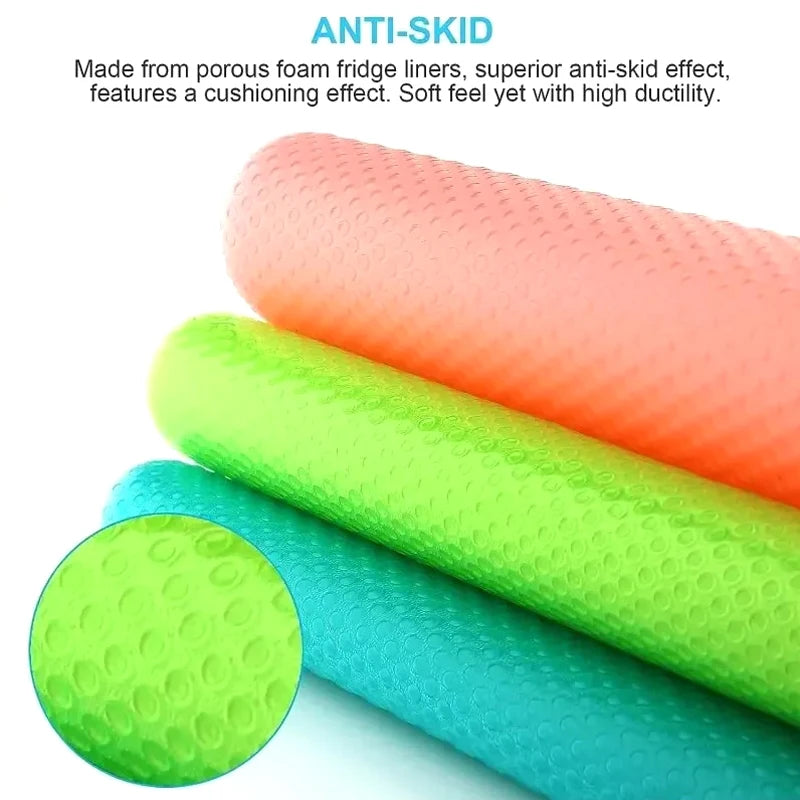 4pcs Refrigerator Pad Non-Slip Waterproof Can Be Cut Fridge Shelf Liner Mat Kitchen Washable Drawer Cabinet Pads Table Placemats