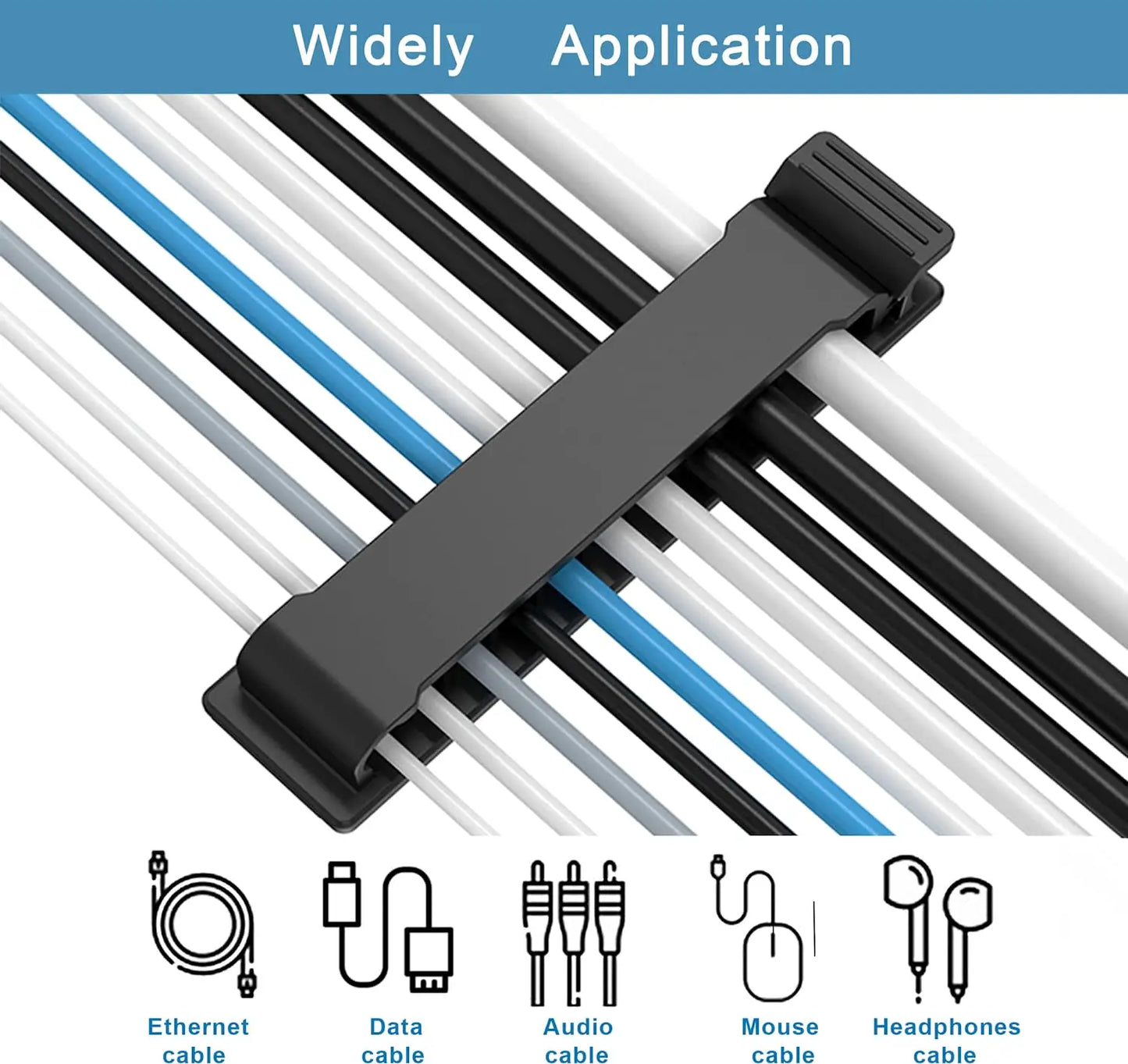 Cable Organizer Cord Management Wire Holder Flexible USB Cable Winder Tidy Silicone Clips For Mouse Keyboard Earphone Protector