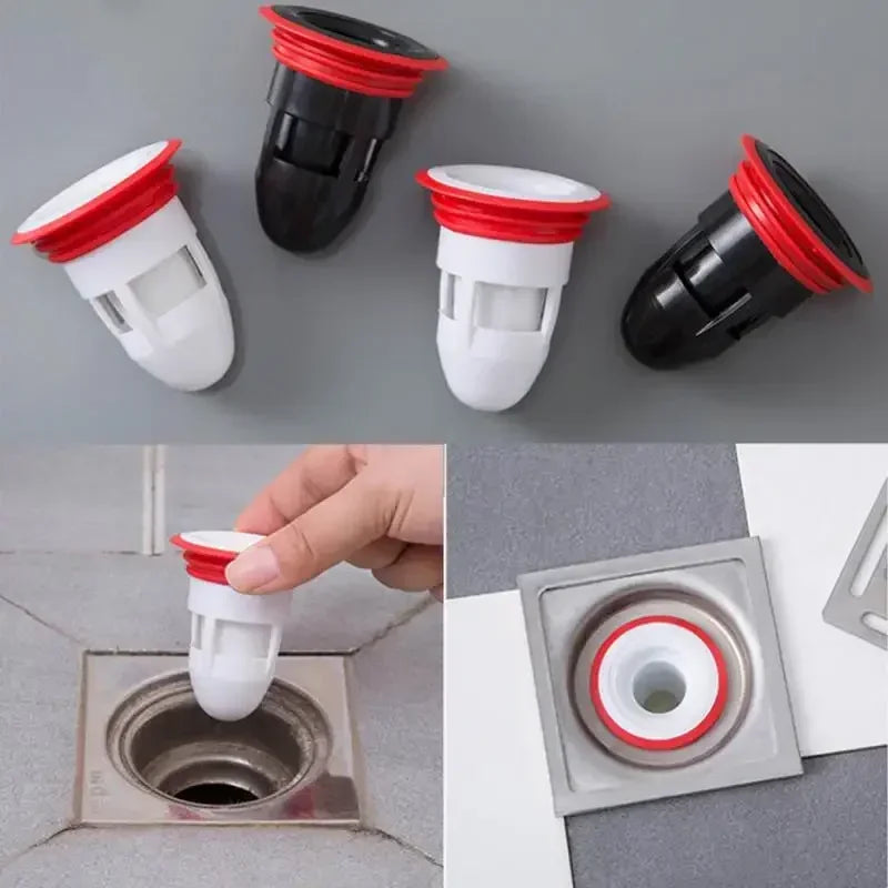 Bath Shower Strainer Kitchen Bathroom Water Drain Filter Cover Plug Trap Siphon Sink Insect Prevention Deodorant Drain Plug