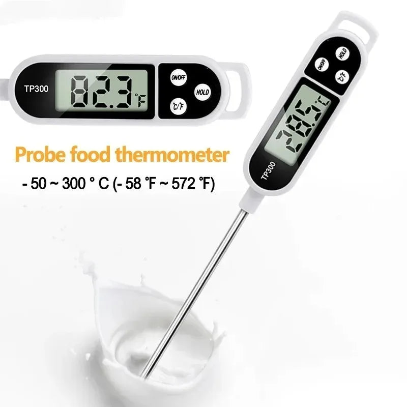 Stainless Steel Probe Cooking Food, Barbecue Stove, Water, Milk, Oil, Liquid Meat, Digital Kitchen Thermometer Kitchen Tools.
