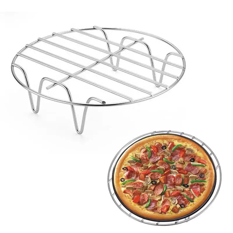 Round Cooling Rack 6/7/8 Inch Stainless Steel Cooking Steaming Roasting Rack for Oven Pot Air fryer Pressure Cooker Cake Pan