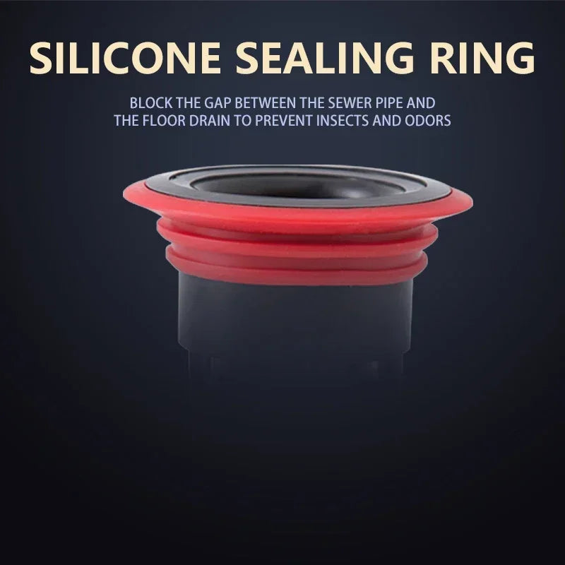 Bath Shower Strainer Kitchen Bathroom Water Drain Filter Cover Plug Trap Siphon Sink Insect Prevention Deodorant Drain Plug