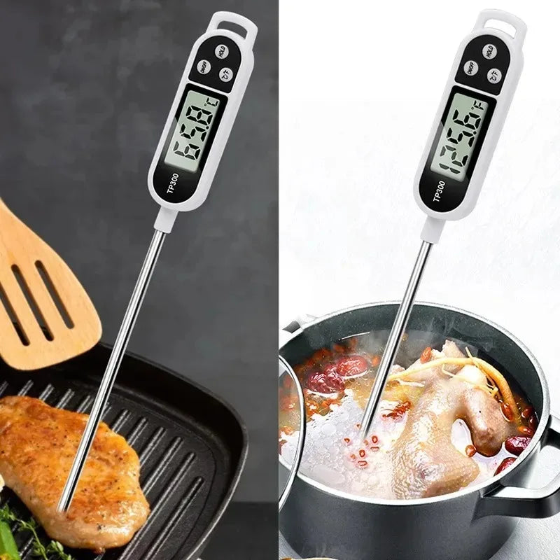 Stainless Steel Probe Cooking Food, Barbecue Stove, Water, Milk, Oil, Liquid Meat, Digital Kitchen Thermometer Kitchen Tools.