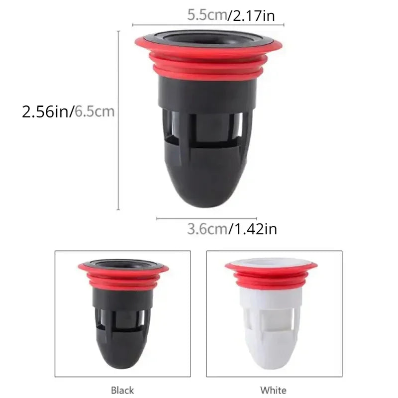 Bath Shower Strainer Kitchen Bathroom Water Drain Filter Cover Plug Trap Siphon Sink Insect Prevention Deodorant Drain Plug